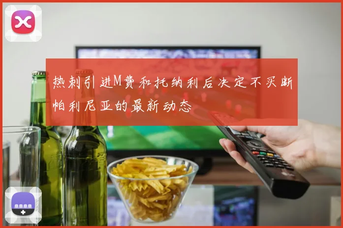 热刺引进M费和托纳利后决定不买断帕利尼亚的最新动态